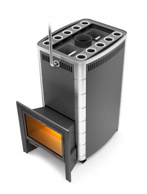 Банная печь Гекла Inox БСЭ ЗК антрацит НВ