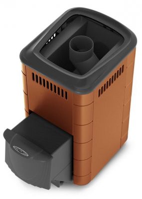 Банная печь Тунгуска 2017 Inox ДА терракота