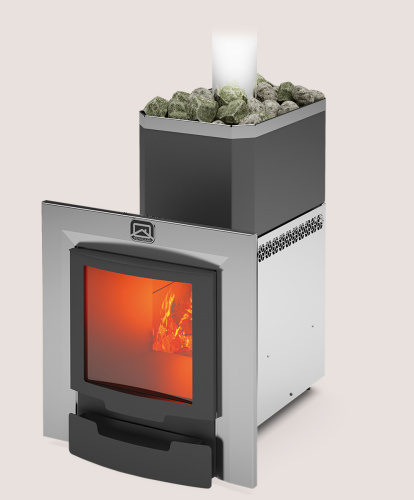 Печь банная Теплодар РУСЬ 12 ЛНЗП Профи Панорама (1.1)