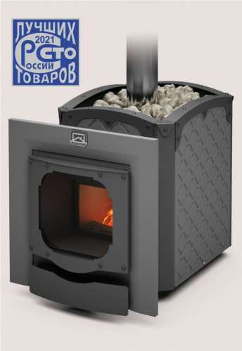 Печь  банная чугунная Теплодар Былина 18 Ч Панорама (1.1)