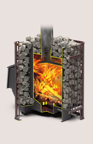 Печь банная Теплодар ТАМАНЬ-СЕТКА 10Т