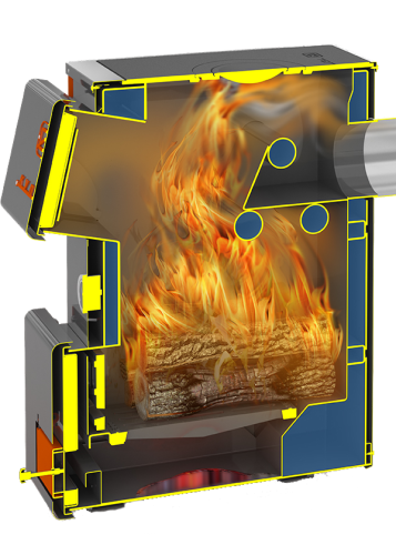 Котел твердотопливный 8кВт Теплодар КУППЕР ОВК-8 (2.0)