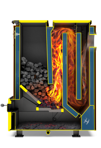 Котел твердотопливный 26кВт Теплодар КУППЕР КАРБО-26