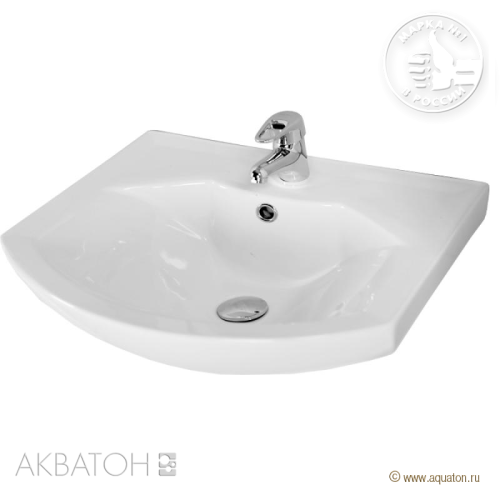 Раковина Акватон SMILE-65 мебельная 1WH207782 Раковина Акватон SMILE-65 мебельная 1WH207782