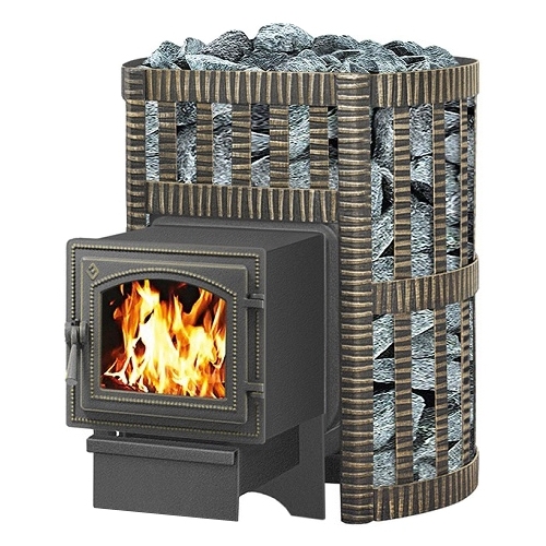 Чугунная печь для бани Везувий Легенда Ковка 12 (260)