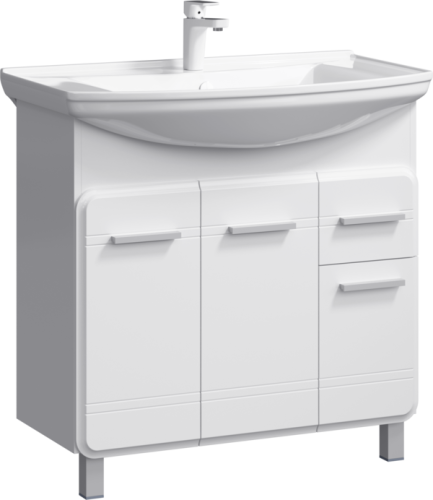 Тумба с умывальником AQWELLA Corsica 88 Белый KOR0108
