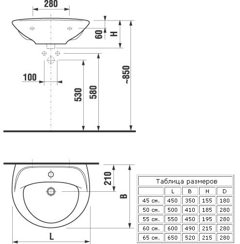 Раковина Jika Lyra 142720001049 белый 600x490 Раковина Jika Lyra 142720001049 белый 600x490