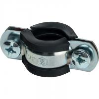 Хомут 1/2" D20-24мм с гайкой M8 оцинкованный с резинкой Stout SAC-0020-000012 Хомут 1/2" D20-24мм с гайкой M8 оцинкованный с резинкой Stout SAC-0020-000012
