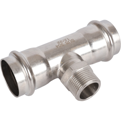 Тройник с резьбой ВПр-НР 42x1"x42 пресс, нержавеющая сталь Rommer Тройник с резьбой ВПр-НР 42x1"x42 пресс, нержавеющая сталь Rommer