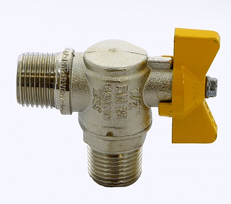 Угловой кран шаровой ITAP 1/2"НН для газа, ручка бабочка 060 1/2' Угловой кран шаровой ITAP 1/2"НН для газа, ручка бабочка 060 1/2'