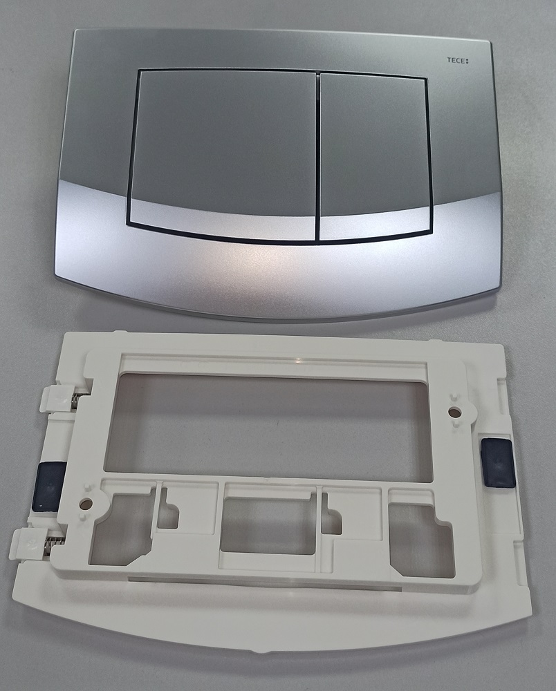 Клавиша смыва двойная TECEambia хром матовый 9240225 Клавиша смыва двойная TECEambia хром матовый 9240225