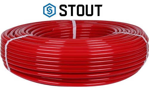 Труба PE-Xa/EVOH 16x2,0 Stout в бухте 500 м.п. для теплого пола, красная SPX-0002-501620