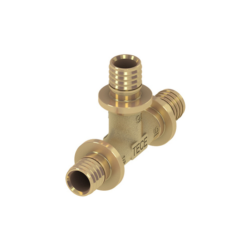 Тройник 16x16x16 латунь TECEflex