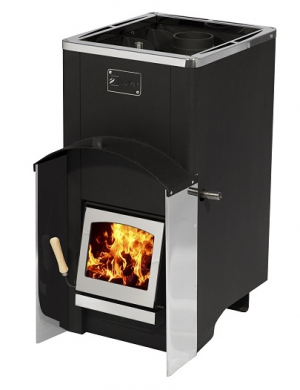 Дровяная печь банная ВУЛКАН Эльбрус 16СТ стекло с т/о