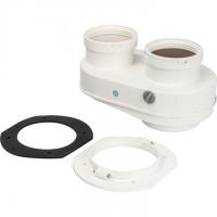 Элемент дымохода Ø80/80 адаптер для подкл. разд. труб (совместимый  Bosch (фланец ) PP-Ryton Stout