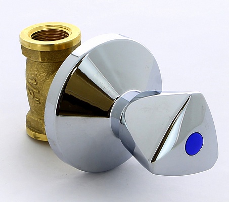 Вентиль 1/2"ВВ под штукатурку, хром маховик ITAP 345 1/2' Вентиль 1/2"ВВ под штукатурку, хром маховик ITAP 345 1/2'