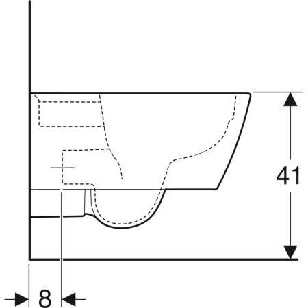 Подвесной унитаз Geberit iCon Square, закрытая форма, Rimfree 201950000 Подвесной унитаз Geberit iCon Square, закрытая форма, Rimfree 201950000