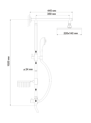 Душевая система WasserKraft A016