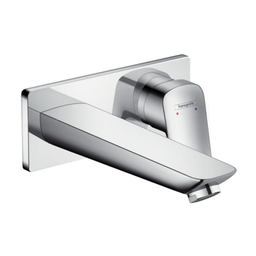 Смеситель для раковины Hansgrohe Logis 71220000 хром, настенный, излив 195 мм Смеситель для раковины Hansgrohe Logis 71220000 хром, настенный, излив 195 мм