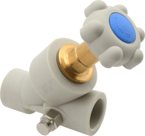 Вентиль прямоточный с дренажом FV-plast 20х20 полипропилен AA278020000