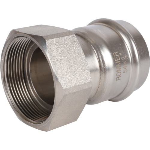Соединитель с накидной гайкой 54x2" пресс, нержавеющая сталь Rommer Соединитель с накидной гайкой 54x2" пресс, нержавеющая сталь Rommer