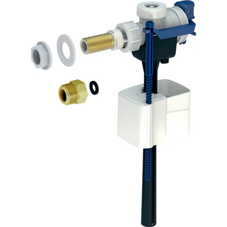 Впускной клапан Geberit тип 333, подвод воды сбоку, 3/8" и 1/2", ниппель из латуни 136.730.00.3 Впускной клапан Geberit тип 333, подвод воды сбоку, 3/8" и 1/2", ниппель из латуни 136.730.00.3