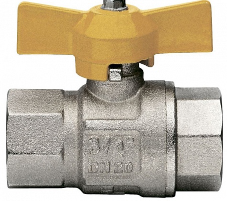 Кран шаровой 1"ВВ для газа, ручка бабочка ITAP London 068 1' Кран шаровой 1"ВВ для газа, ручка бабочка ITAP London 068 1'