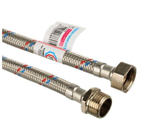 Подводка для воды 1/2" гайка-штуцер, длина 120см ТР-сантехника