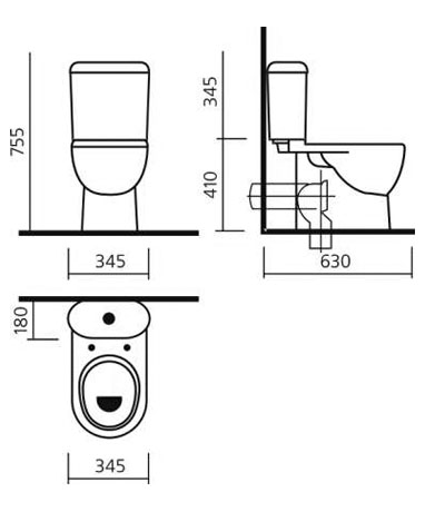 Унитаз-компакт Sanita Luxe Art сиденье микролифт