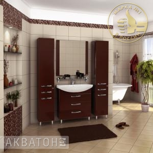 Тумба Акватон Ария 80 Н темно-коричневый 1A141301AA430 Тумба Акватон Ария 80 Н темно-коричневый 1A141301AA430
