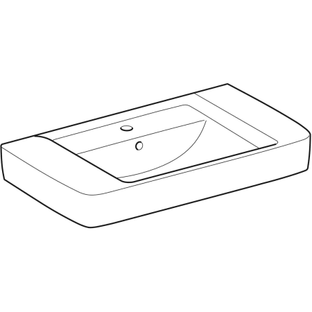 Раковина Geberit Renova Plan с полкой 122100000