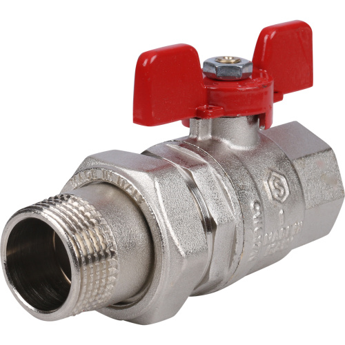 Кран шаровой 1"ВН с американкой EPDM, ручка бабочка Stout SVB-1007-000025