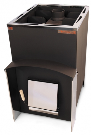 Дровяная печь банная ВУЛКАН Эльбрус 40Т ПРОФИ стандарт с т/о 25-40 м.куб.