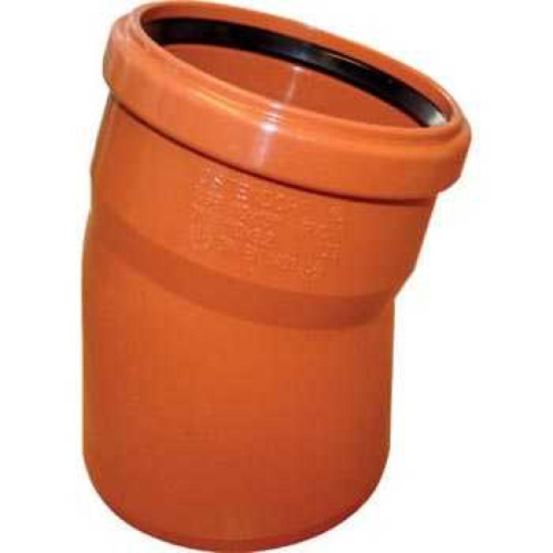 Отвод 250x30° НПВХ Хемкор наружная канализация Отвод 250x30° НПВХ Хемкор наружная канализация