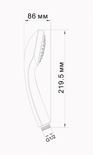 Душевая лейка WasserKraft A001 Душевая лейка WasserKraft A001