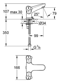 Смеситель для раковины Grohe Costa L 21100001 хром Смеситель для раковины Grohe Costa L 21100001 хром
