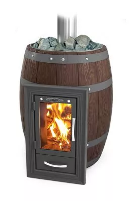 Банная печь Вариата Inox Люмина КТК Баррель палисандр Банная печь Вариата Inox Люмина КТК Баррель палисандр