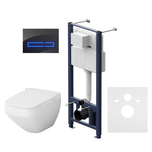 Подвесной унитаз и инсталляция AM.PM Inspire V2.0 IS450A38.CCC50A Подвесной унитаз и инсталляция AM.PM Inspire V2.0 IS450A38.CCC50A