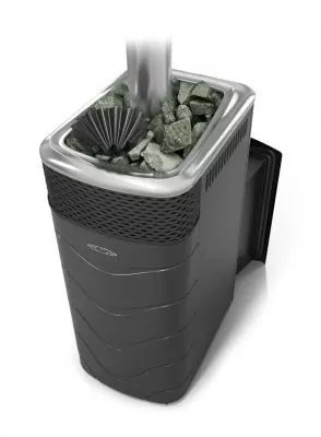 Банная печь Гейзер XXL 2017 Carbon Витра ЗК антрацит