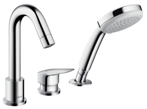 Смеситель для ванны Hansgrohe Logis 71313000 хром, на 3 отверстия Смеситель для ванны Hansgrohe Logis 71313000 хром, на 3 отверстия