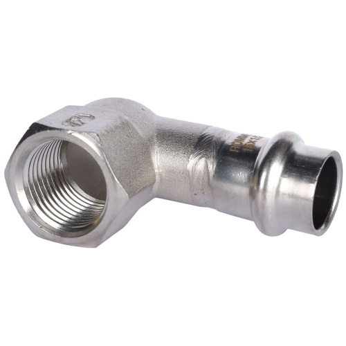 Угольник с резьбой ВПр-ВР 15х1/2" пресс, нержавеющая сталь Rommer Угольник с резьбой ВПр-ВР 15х1/2" пресс, нержавеющая сталь Rommer