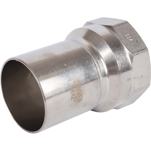 Вставка переходная НПр-ВР 54x2" пресс, нержавеющая сталь Rommer Вставка переходная НПр-ВР 54x2" пресс, нержавеющая сталь Rommer