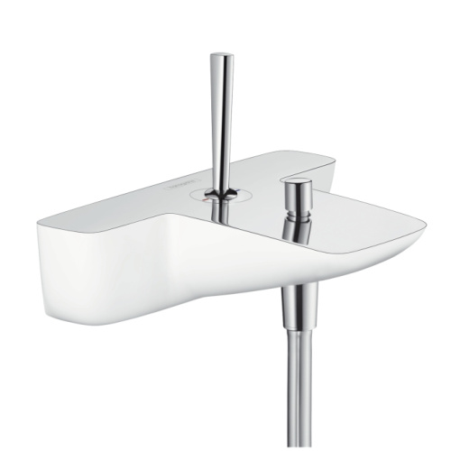 Смеситель для ванны Hansgrohe PuraVida 15472400 белый/хром Смеситель для ванны Hansgrohe PuraVida 15472400 белый/хром