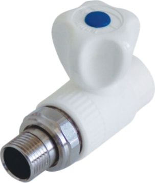 Кран разборный прямой Kalde 25x3/4"Н полипропилен 3242-vlr-250c00