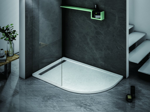 Экран поддона 120x90 Cezares TRAY-AS-RH-120/90-100-SCR-L левый, литой мрамор