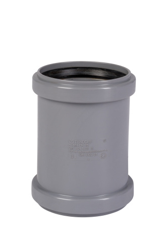 Муфта 75 двойная, двухраструбная HTMM Ostendorf внутренняя канализация Муфта 75 двойная, двухраструбная HTMM Ostendorf внутренняя канализация