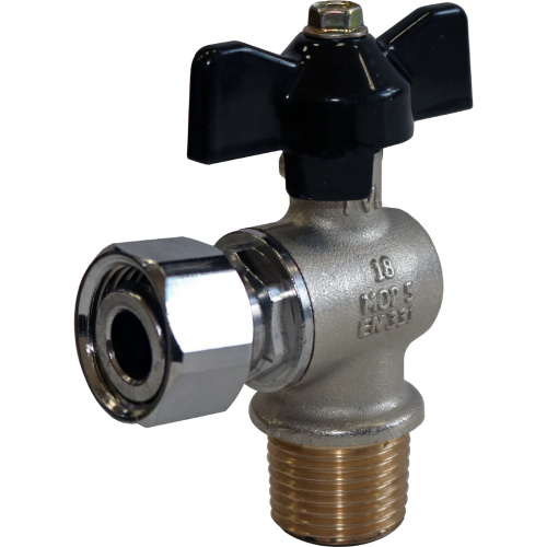 Угловой кран шаровой 1/2"HP с накидной гайкой, ручка бабочка Stout SVB-0010-000015 Угловой кран шаровой 1/2"HP с накидной гайкой, ручка бабочка Stout SVB-0010-000015