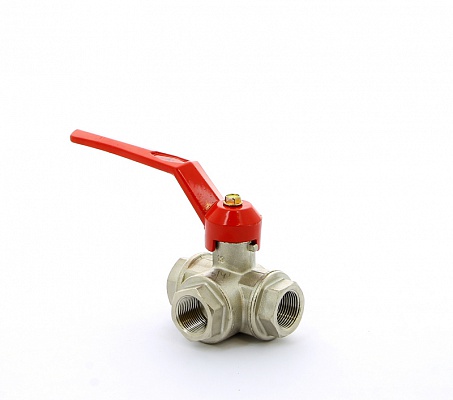 Кран трехходовой 3/4"ВВВ с T-переключением ITAP 128 3/4'T