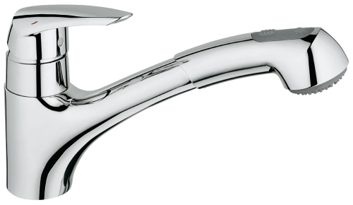 Смеситель для кухни Grohe Eurodisc 32257001 хром, выдвижной излив Смеситель для кухни Grohe Eurodisc 32257001 хром, выдвижной излив