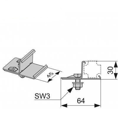 Установочный элемент профиля TECEprofil 9010003